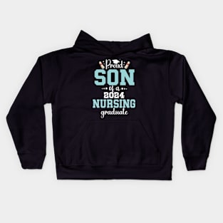 Proud son of class 2024 nursing graduate Funny graduation Kids Hoodie